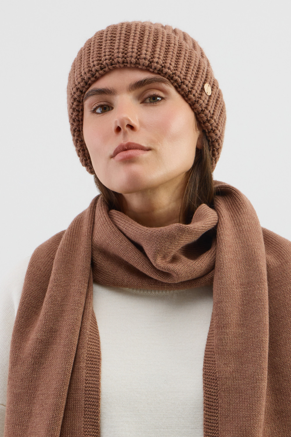 Шапки для мам, артикул: ЕВ 20018/ш, цвет: коричневый