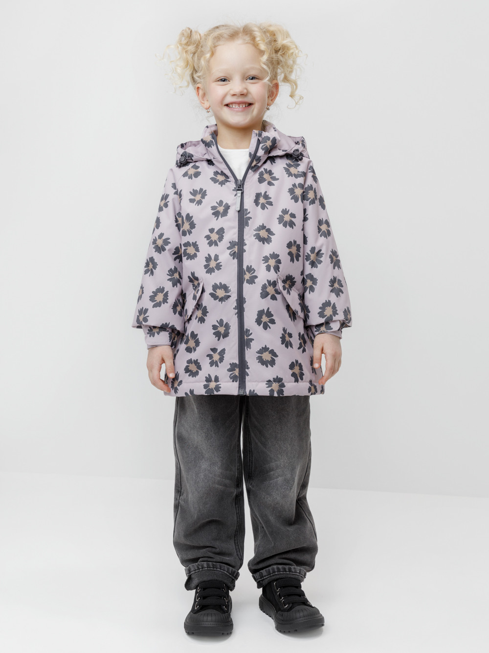 Куртка для девочки, артикул: ВК 32167/н/10 Ал, цвет: розовый