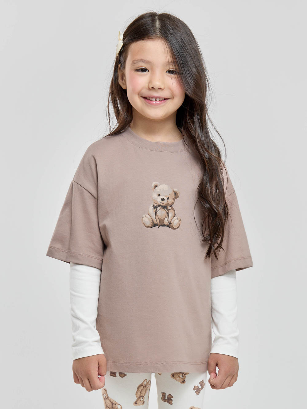 Футболка для девочки, артикул: КР 303105, цвет: кофейный