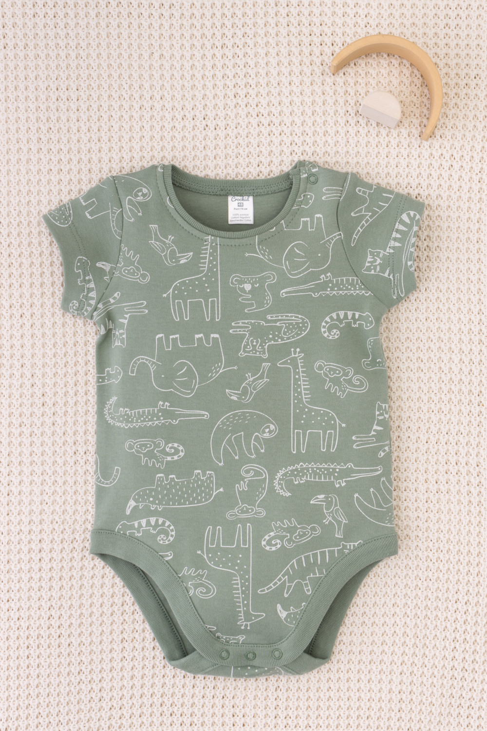 Боди для новорожденных, артикул: К 6239, цвет: хаки