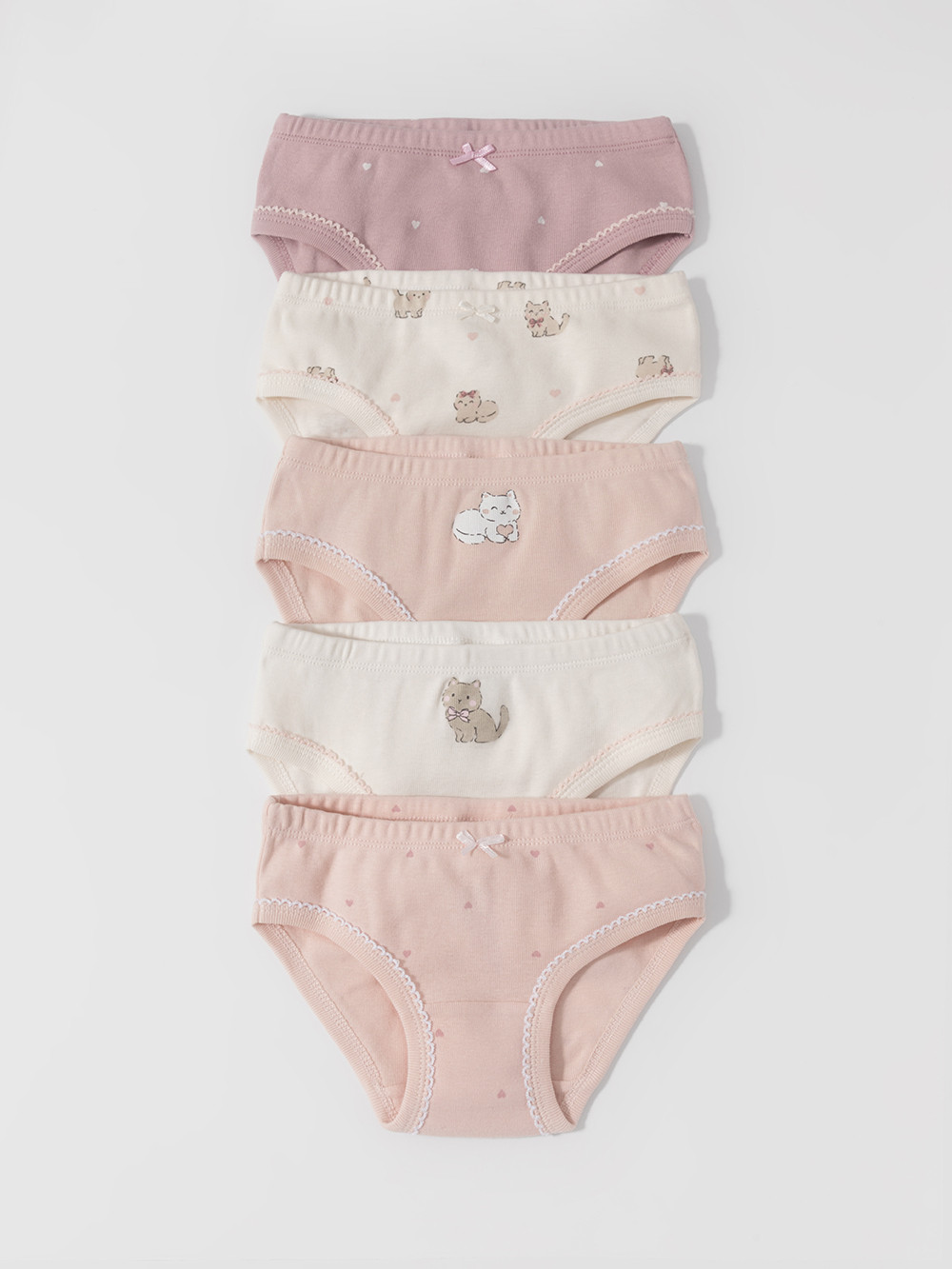 Трусы для девочки, артикул: МП 1978-5уп, цвет: розовый