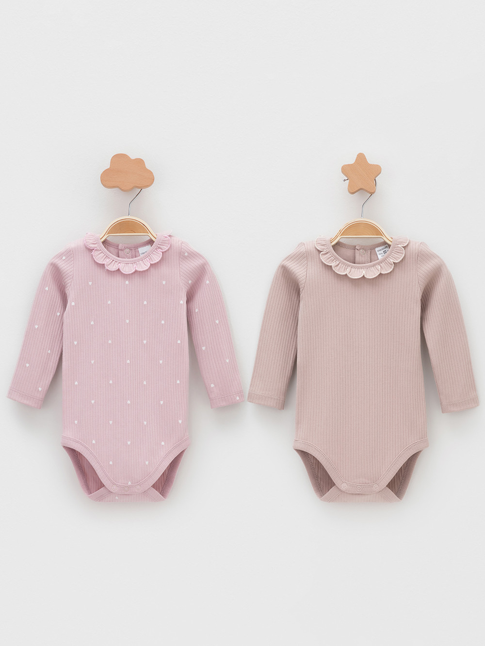 Боди для новорожденных, артикул: К 6554-2уп, цвет: розовый