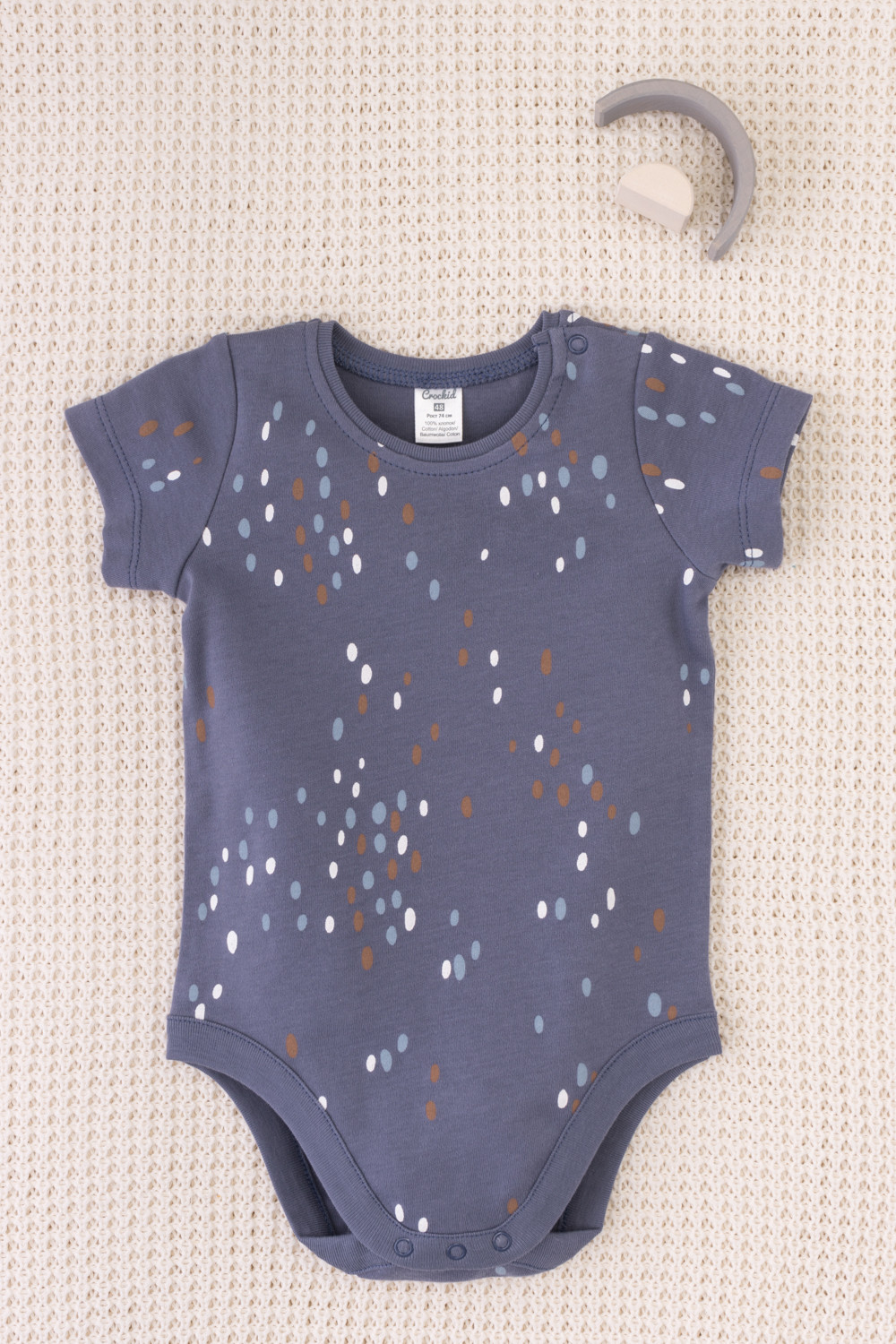 Боди для новорожденных, артикул: К 6239, цвет: серый