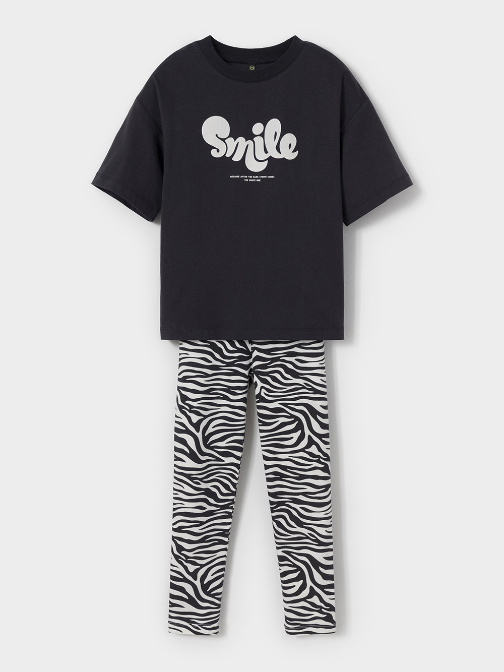 Комплект для девочки, артикул: МП 2833, цвет: темно-серый