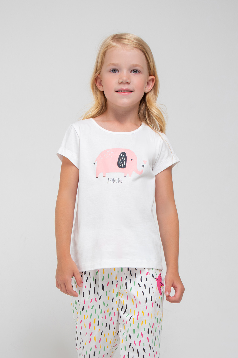 Футболка для девочки, артикул: К 301751, цвет: сахар