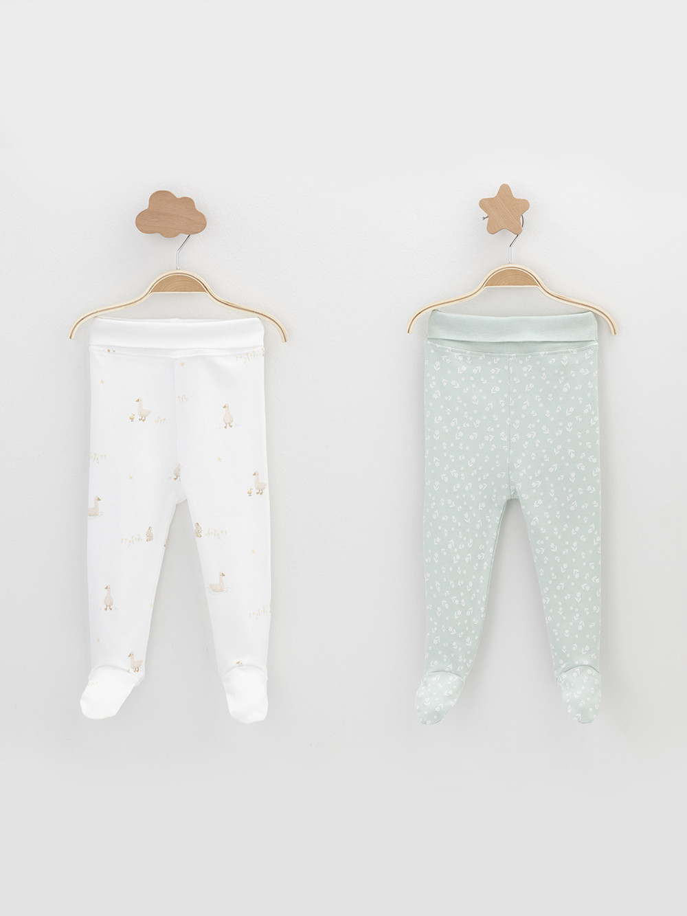 Ползунки для новорожденных, артикул: К 400220-2уп, цвет: зеленый