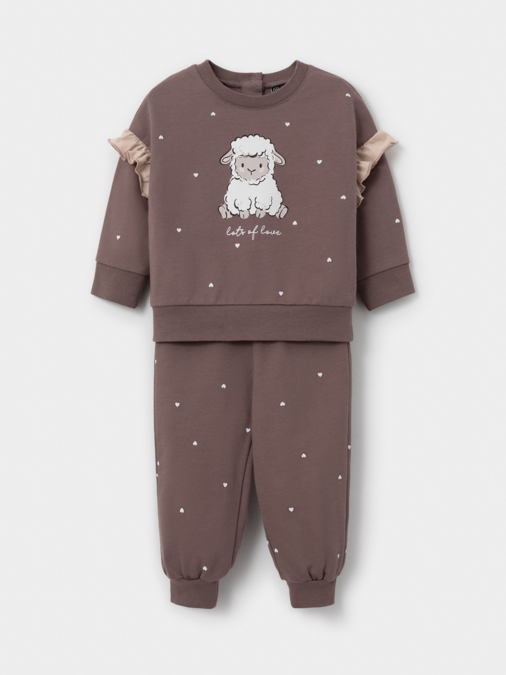Комплект для девочки, артикул: МП 2836, цвет: кофейный
