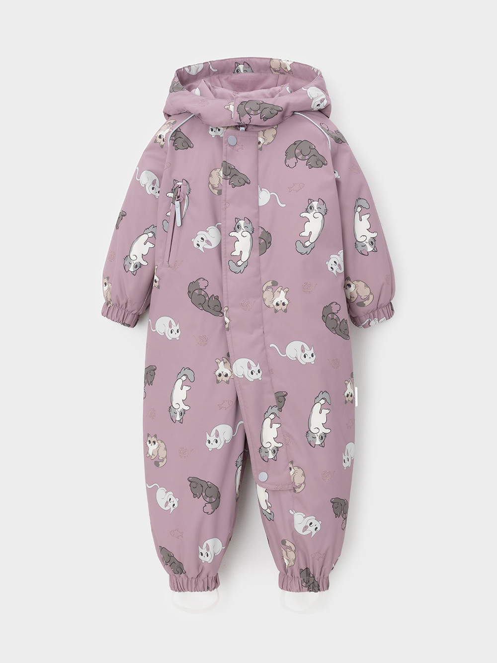 Комбинезоны утепленные для девочки, артикул: ВК 60138/н/1 УЗГ, цвет: розовый