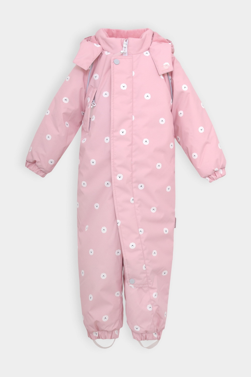 Комбинезоны утепленные для девочки, артикул: ВКП 60113/н/17 УЗГ, цвет: розовый