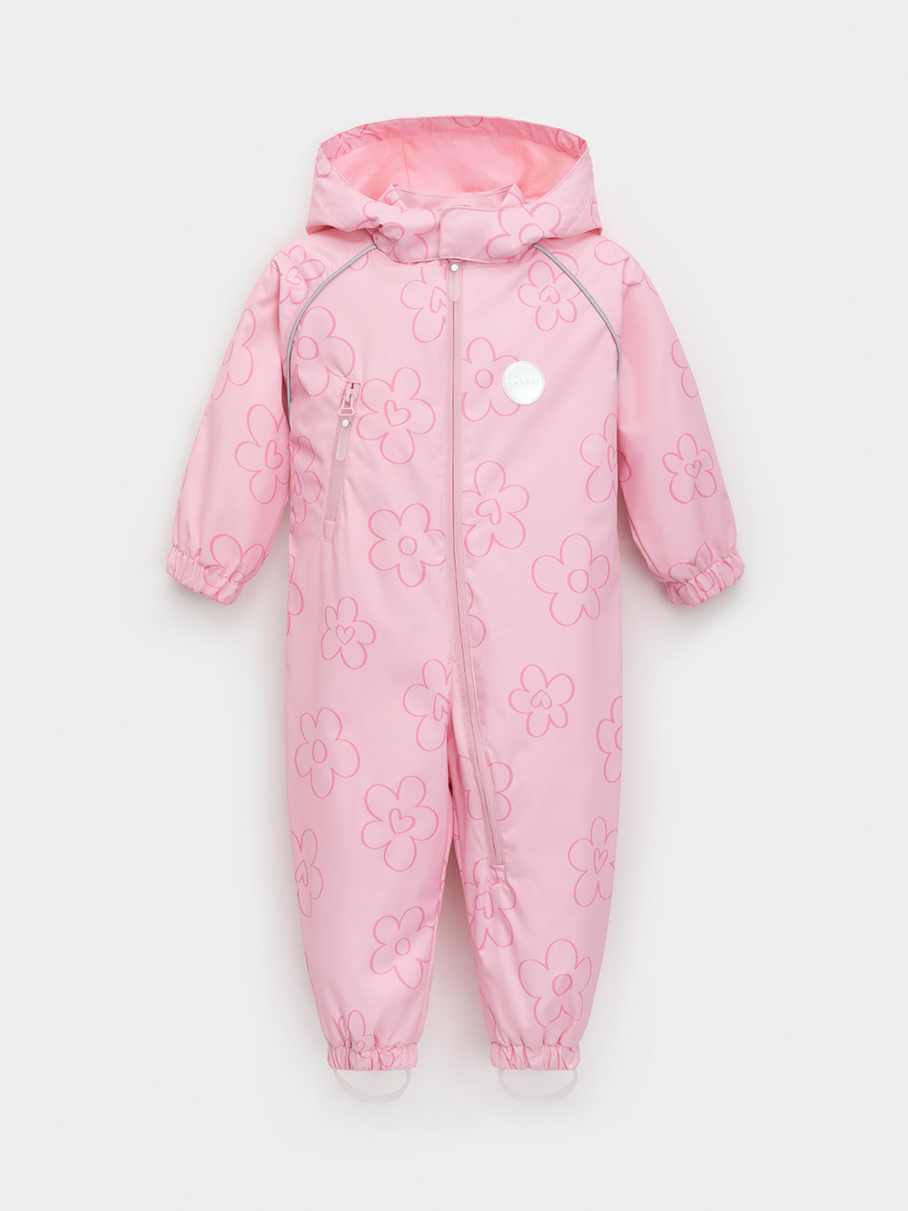 Комбинезоны утепленные для девочки, артикул: ВК 60088/н/21 Ал, цвет: розовый, фото 2