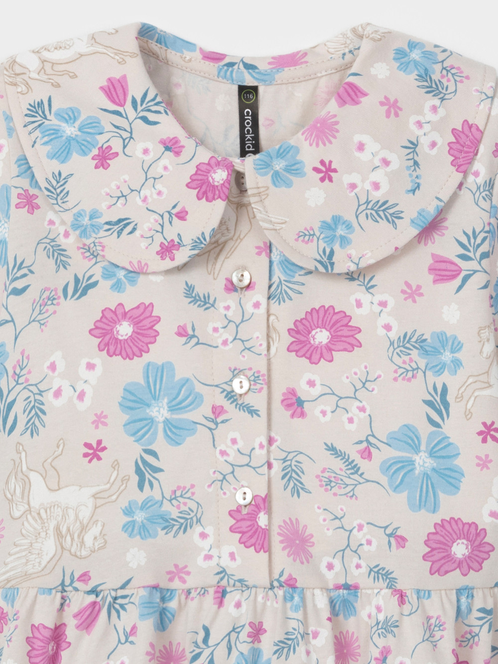 Платье для девочки, артикул: КР 5971, цвет: светло-бежевый, фото 2