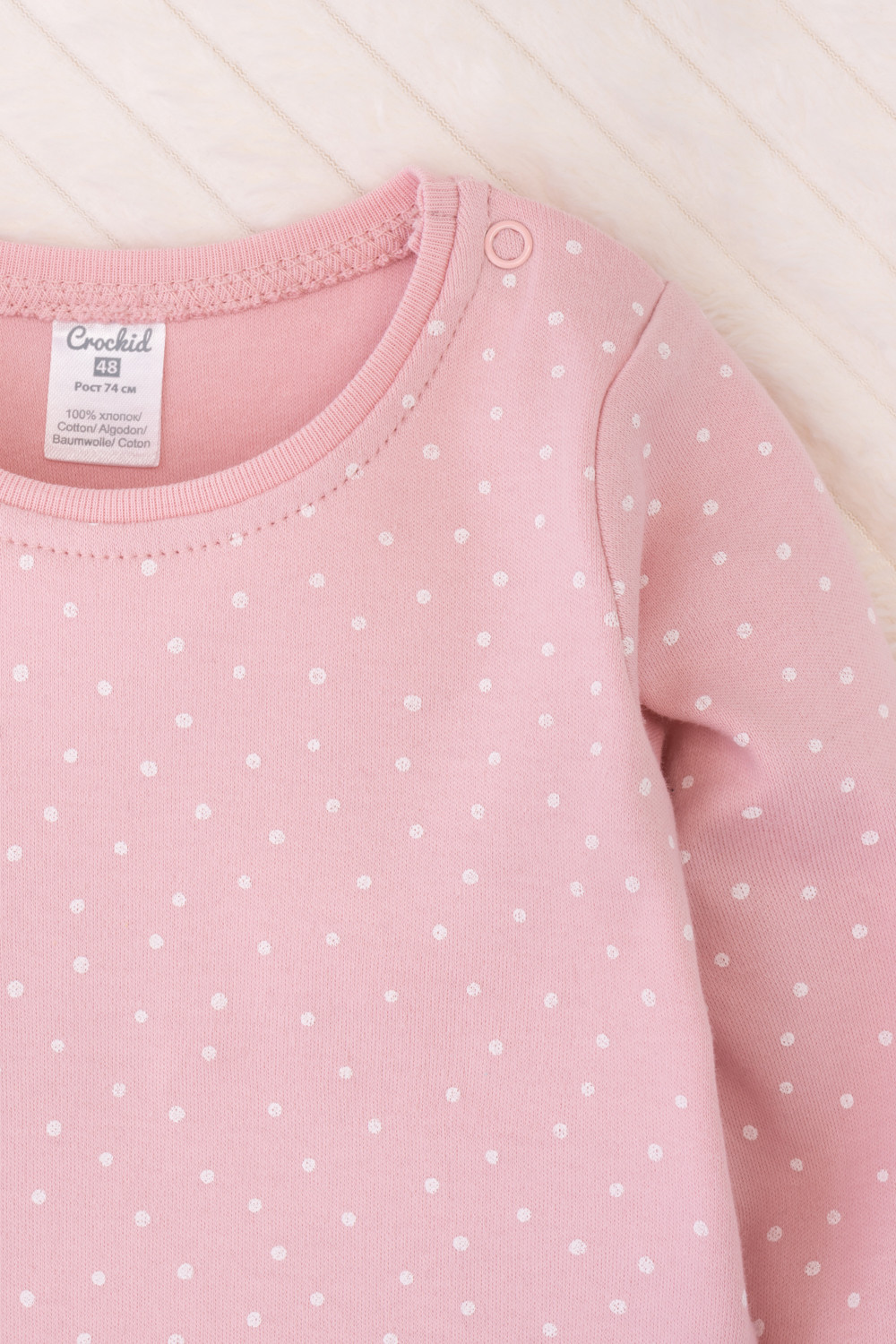 Боди для новорожденных, артикул: К 6456, цвет: розовый, фото 2