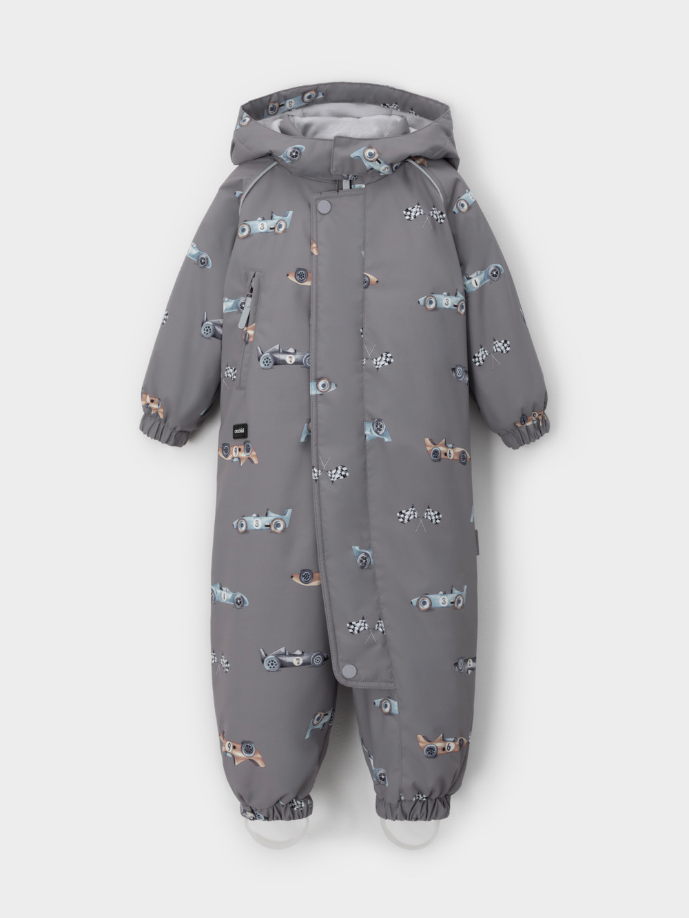 Комбинезоны утепленные для мальчика, артикул: ВК 60085/н/76 Ал, цвет: кофейный, фото 2