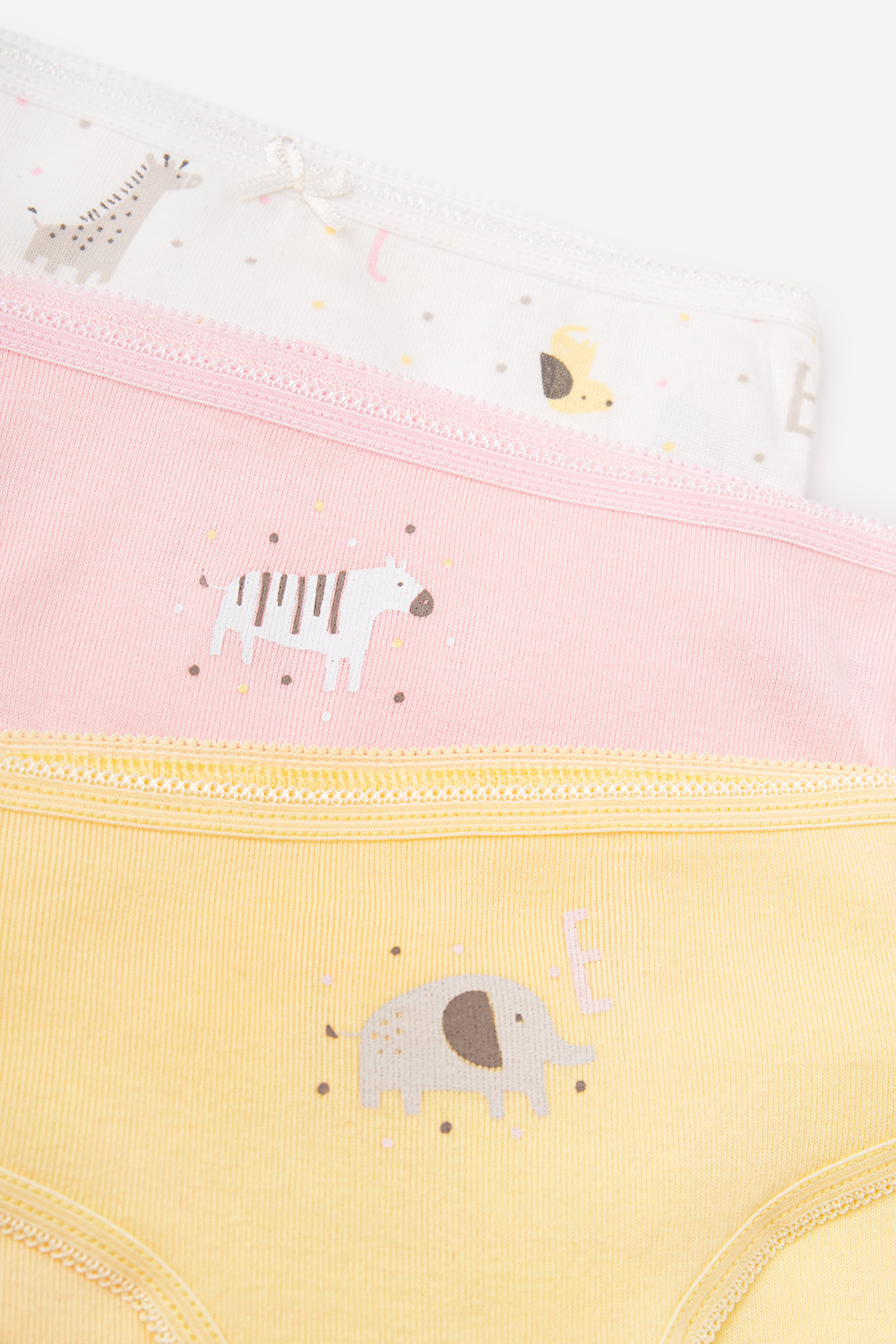 Трусы для девочки, артикул: К 1909-3уп, цвет: желтый, фото 2