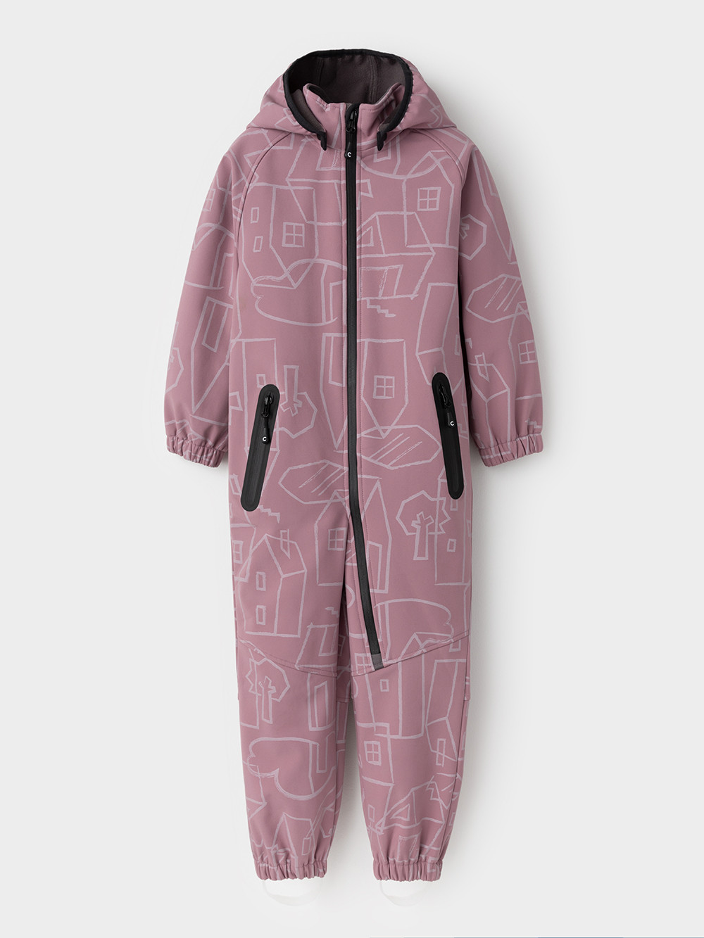 Комбинезоны утепленные для девочки, артикул: ВК 60135/н/2 ГР, цвет: фиолетовый, фото 2