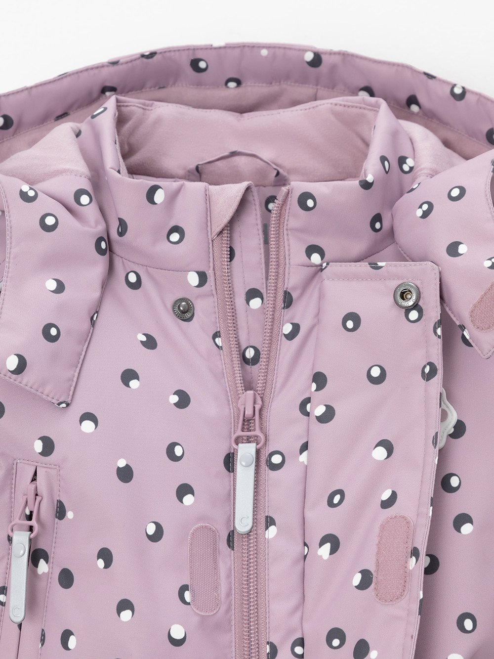 Комбинезоны утепленные для девочки, артикул: ВК 60138/н/3 УЗГ, цвет: розовый, фото 2