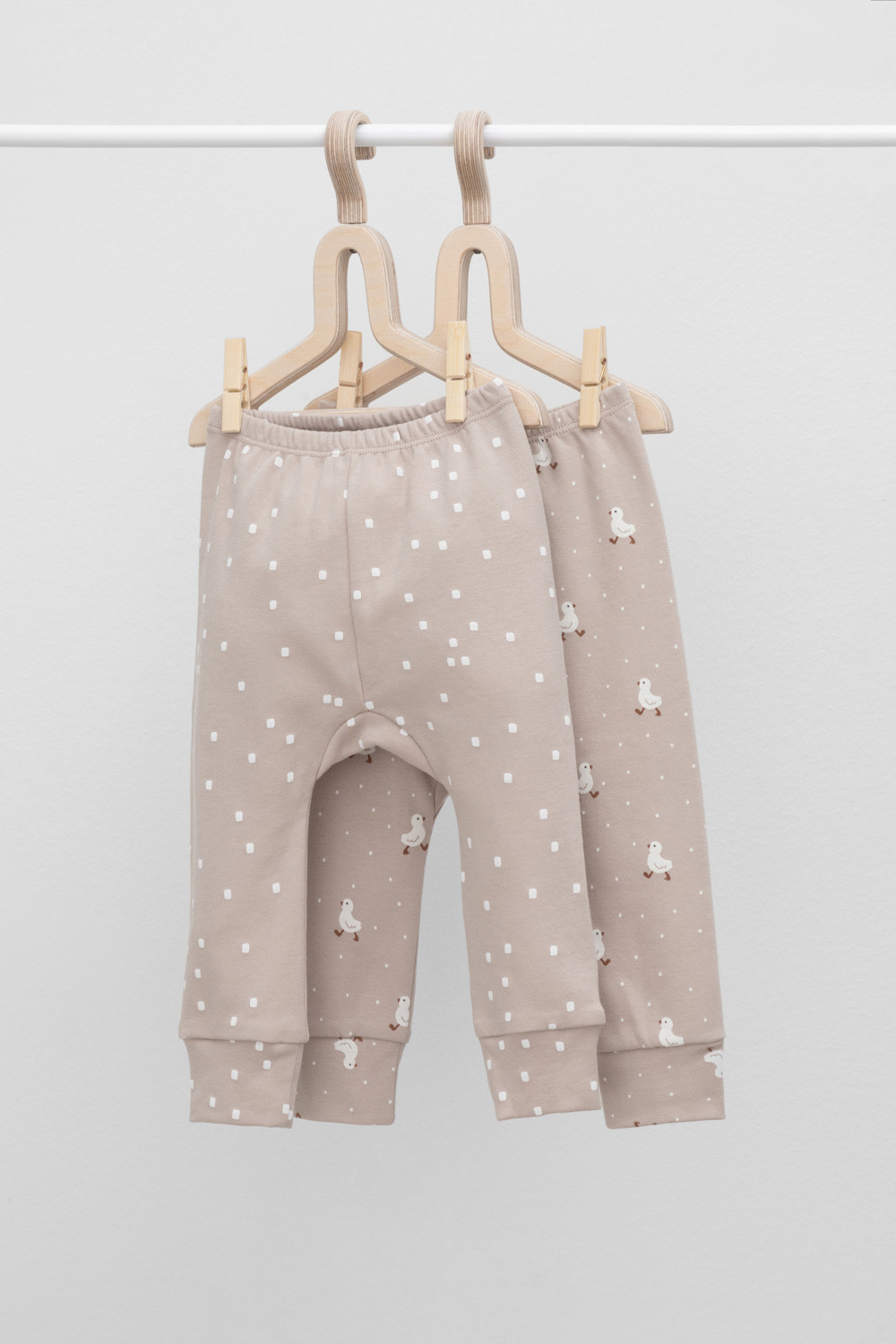 Брюки для новорожденных, артикул: К 4718-2уп, цвет: бежевый, фото 2