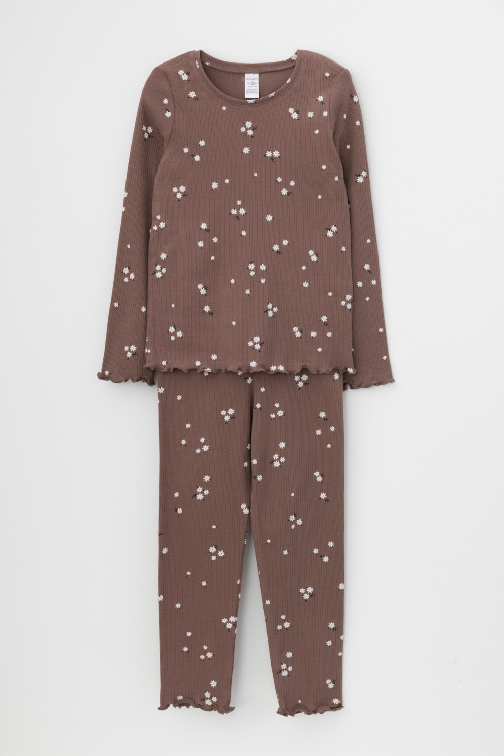 Пижама для девочки, артикул: К 1618, цвет: коричневый, фото 2