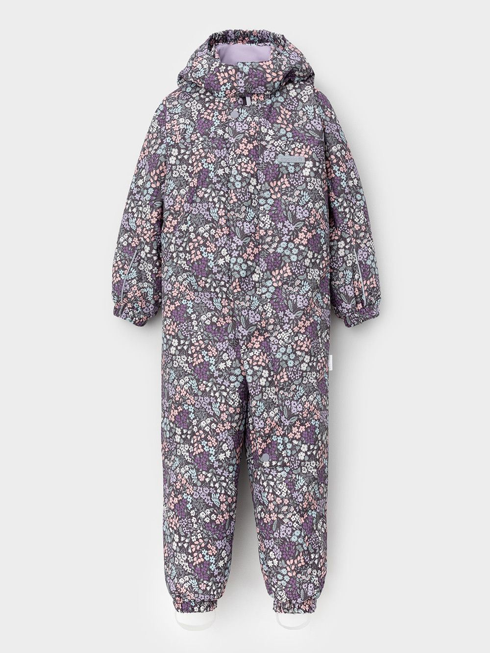 Комбинезоны утепленные для девочки, артикул: ВК 60069/н/8 УЗГ, цвет: темно-серый, фото 2