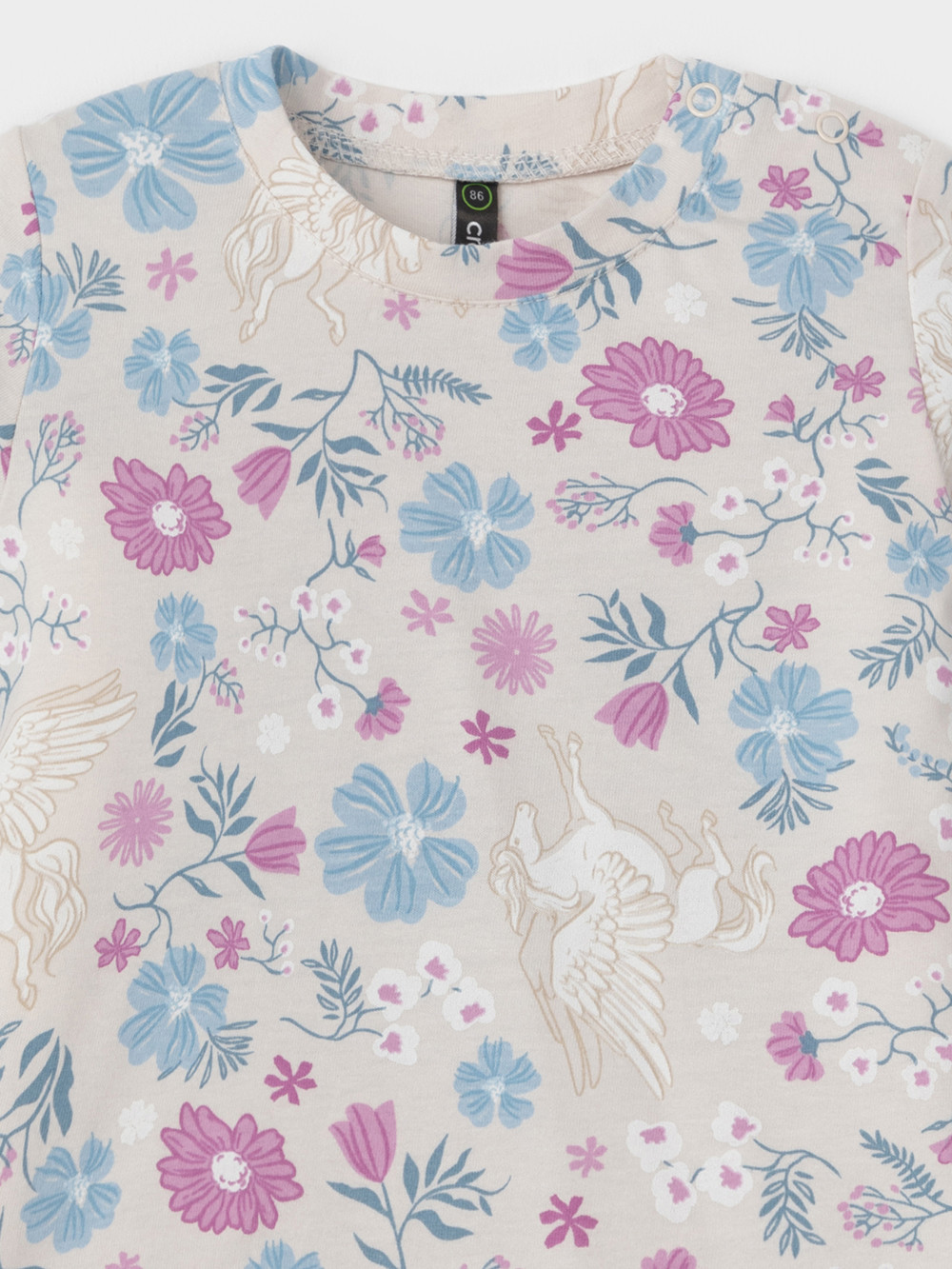 Лонгсливы для девочки, артикул: КР 302990, цвет: светло-бежевый, фото 2