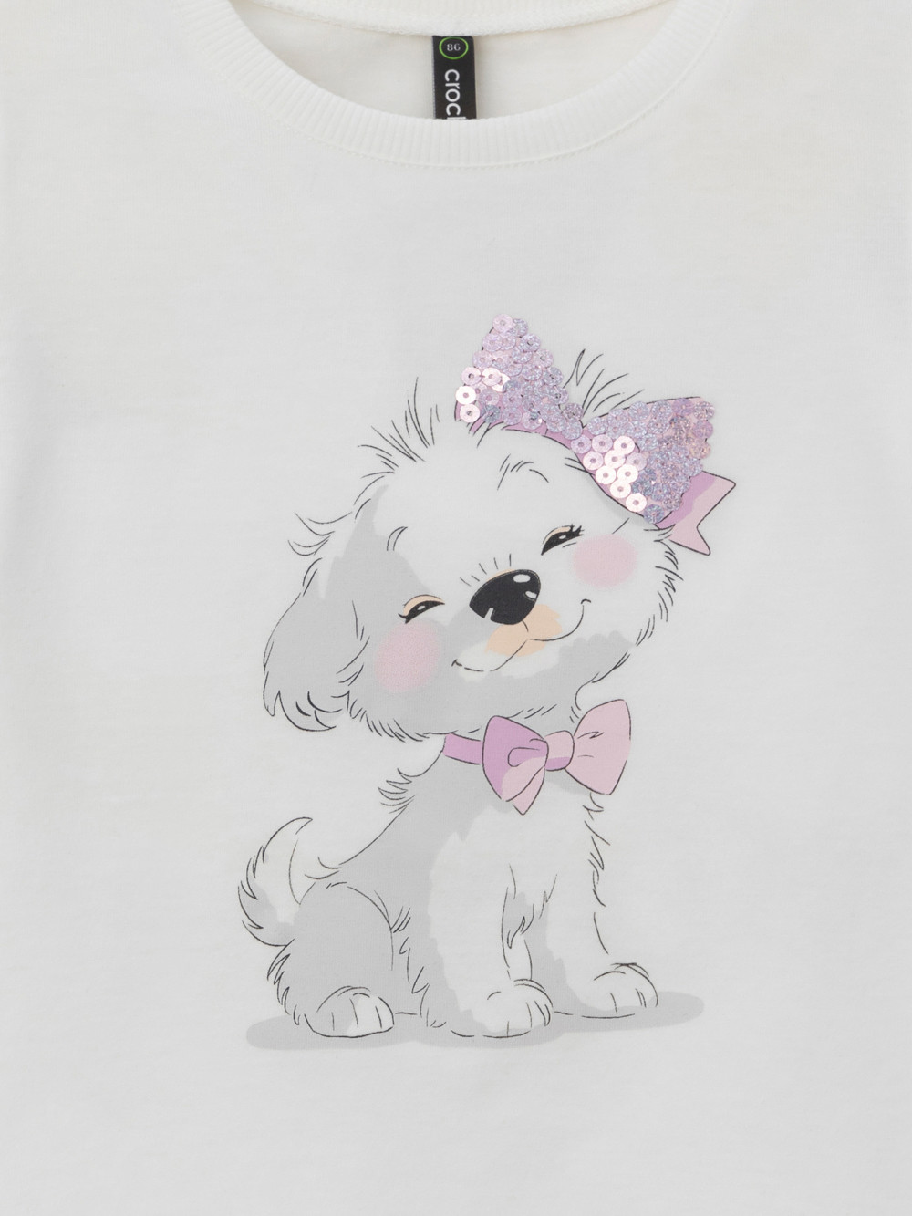 Футболка для девочки, артикул: КР 302708-1, цвет: сахар, фото 2