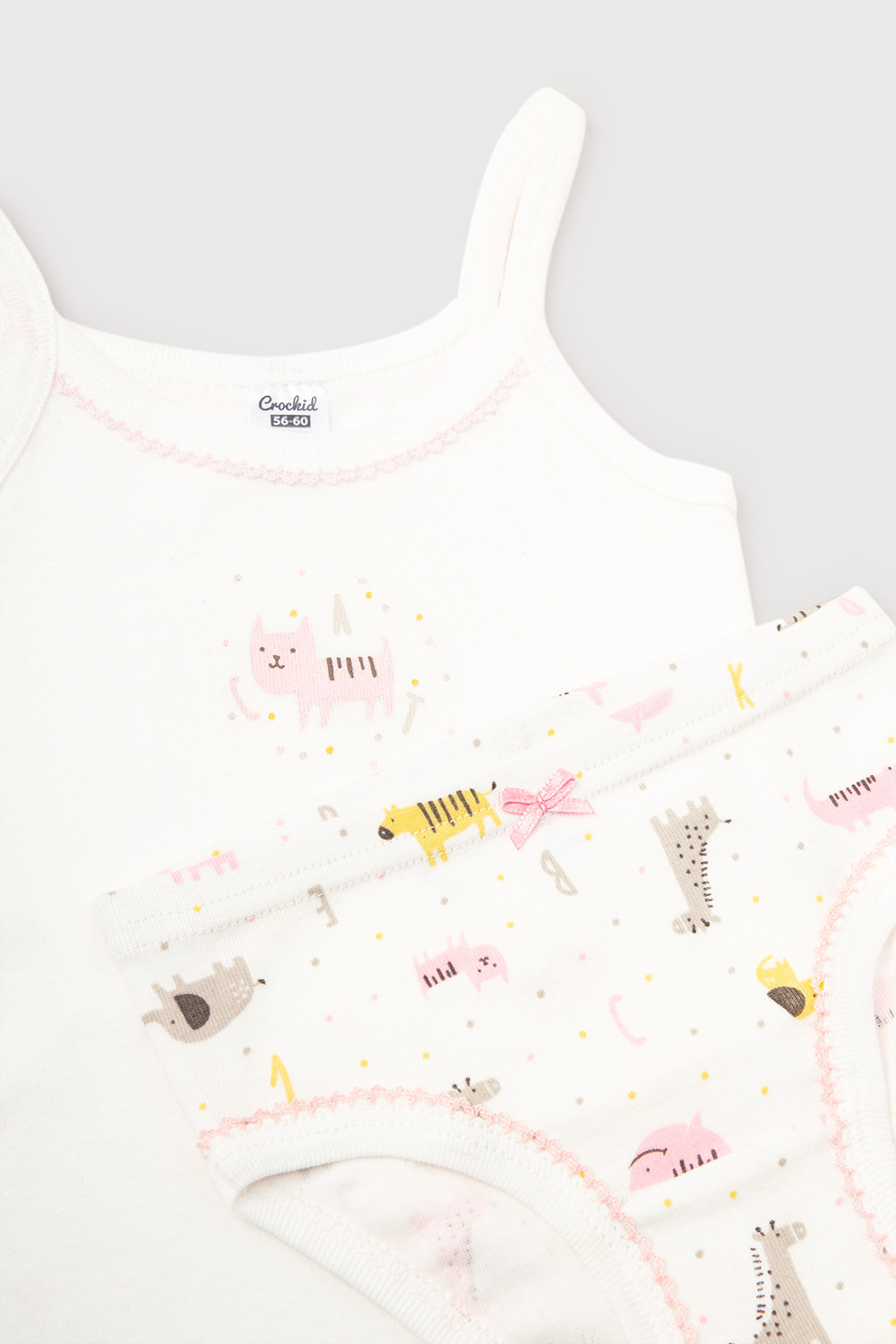 Комплекты белья бесшовные для девочки, артикул: К 1111, цвет: сахар, фото 2