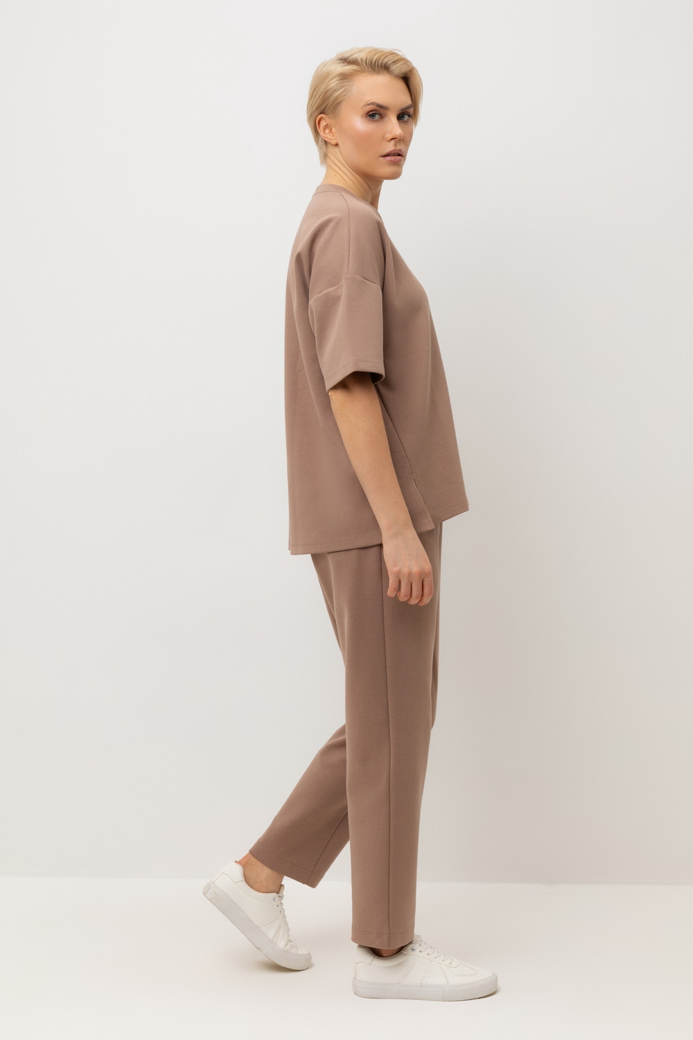 Футболки женские для мам, артикул: ЕВТ 3334, цвет: коричневый, фото 2