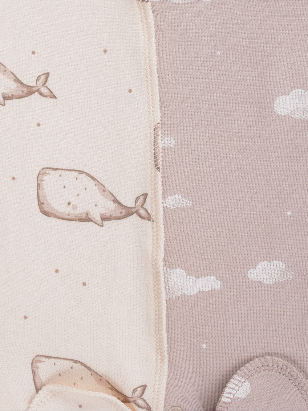 Комбинезон для новорожденных, артикул: К 6541-2уп, цвет: светло-бежевый, фото 2