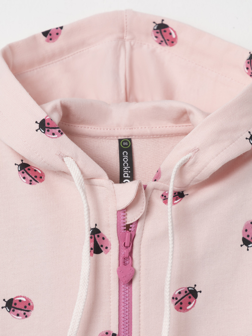 Толстовка для девочки, артикул: КР 302432, цвет: светло-розовый, фото 2
