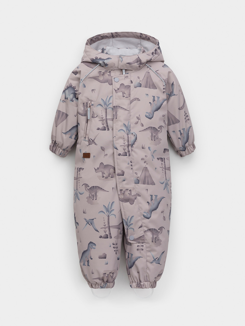 Комбинезоны утепленные для мальчика, артикул: ВК 60085/н/82 Ал, цвет: бежевый, фото 2