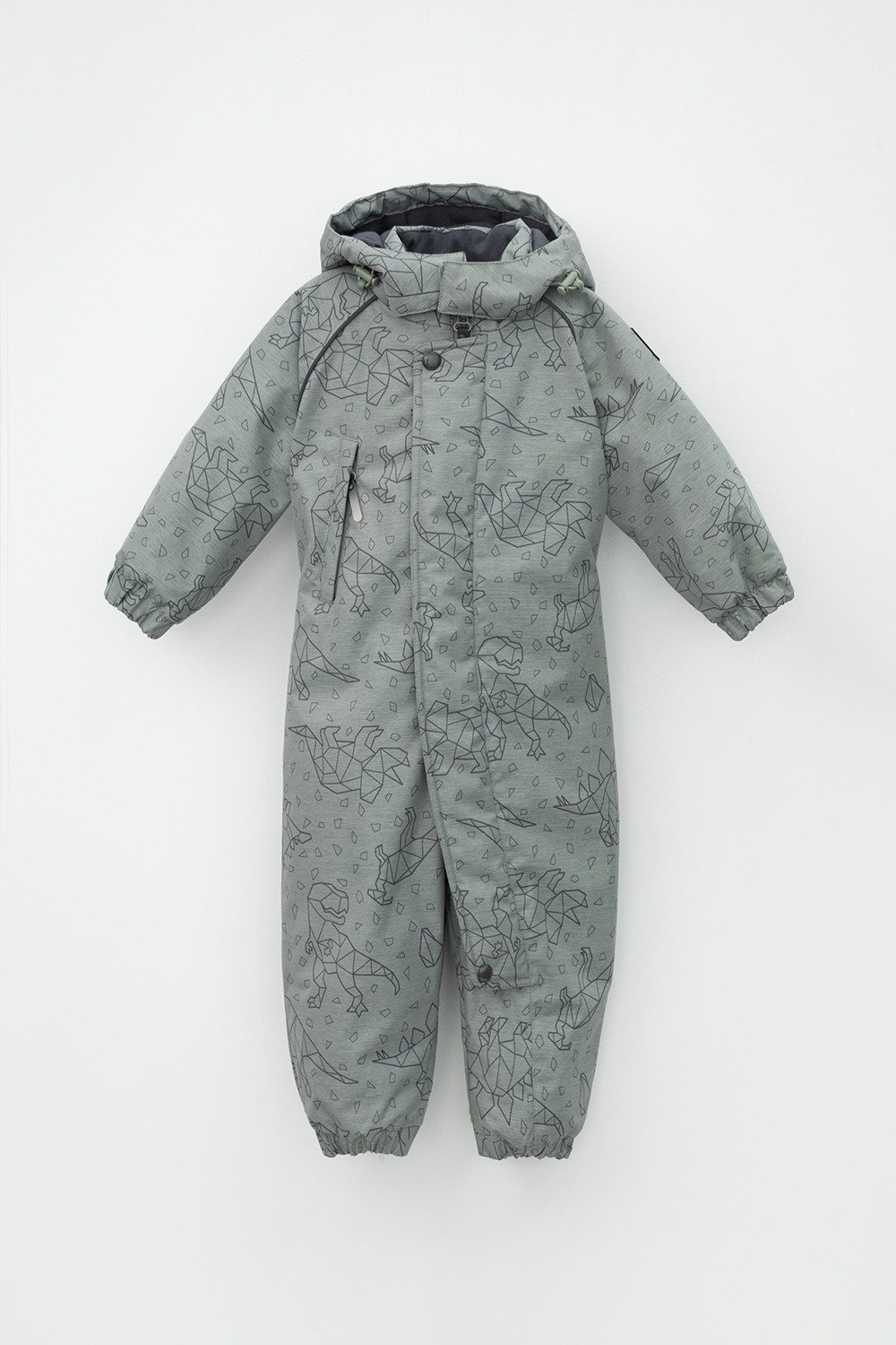 Комбинезоны утепленные для мальчика, артикул: ВКП 60041/н/15 Ал, цвет: зеленый, фото 2