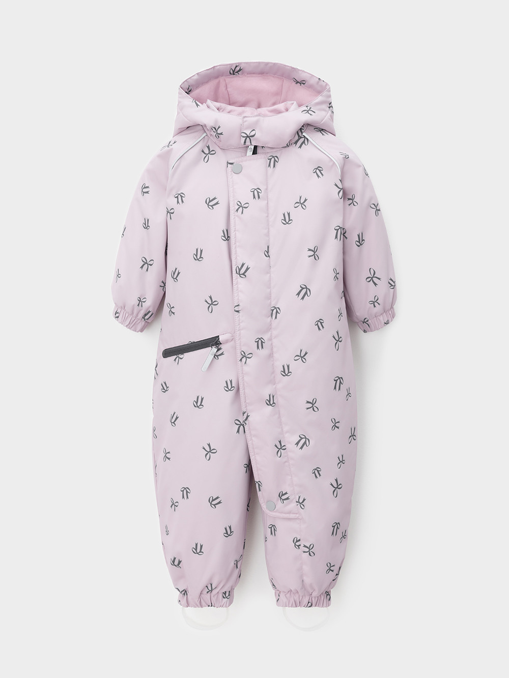 Комбинезоны утепленные для девочки, артикул: ВК 60134/н/2 Ал, цвет: фиолетовый, фото 2