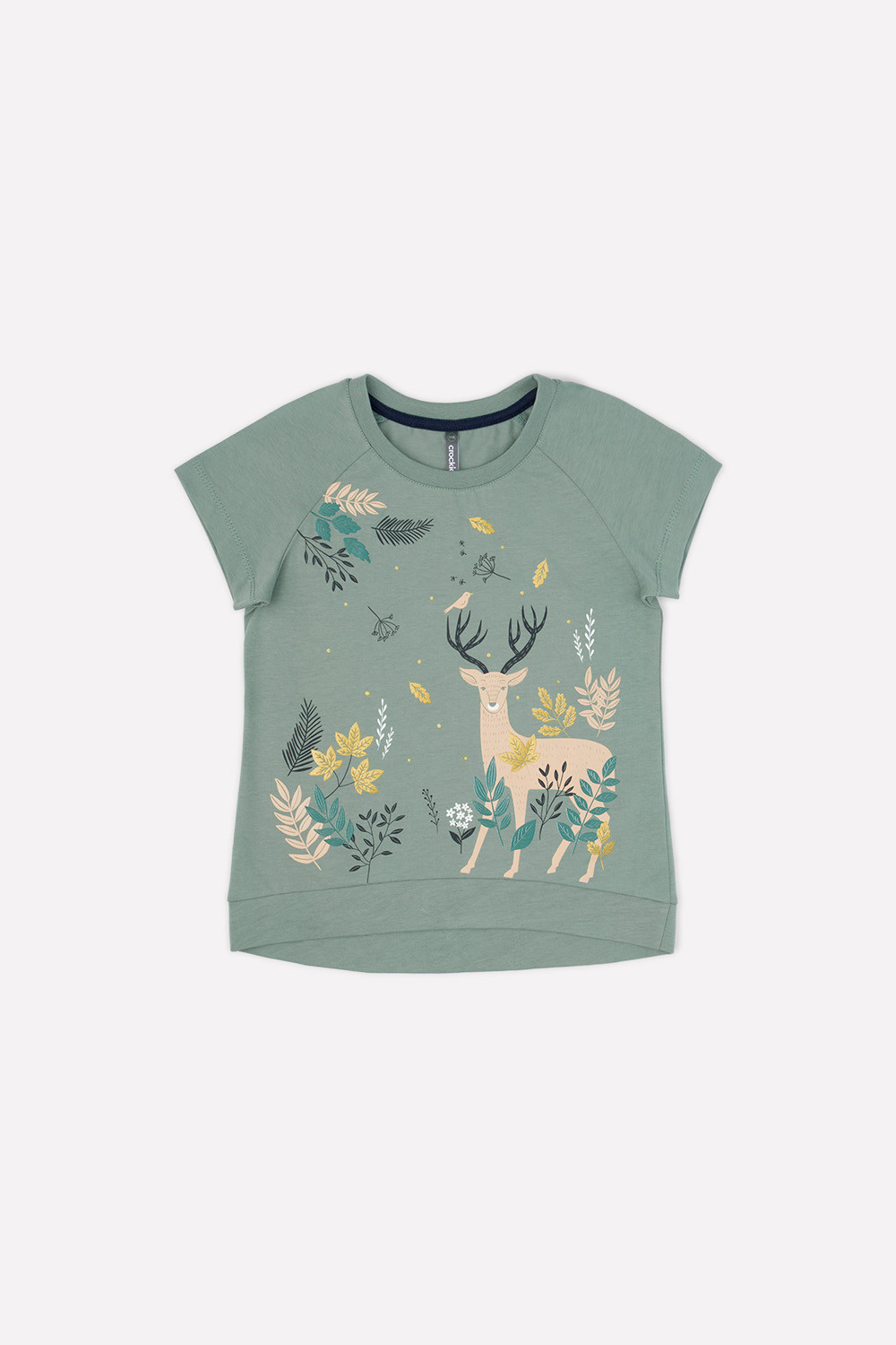 Футболка для девочки, артикул: КР 301478, цвет: зеленый, фото 2