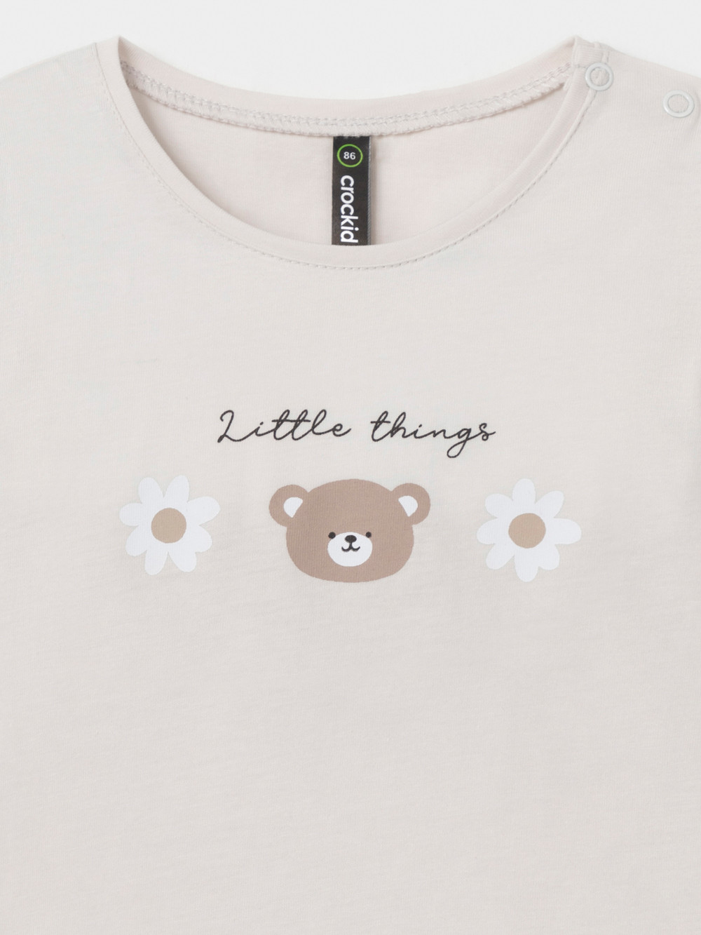 Лонгсливы для девочки, артикул: МП 303066, цвет: бежевый, фото 2