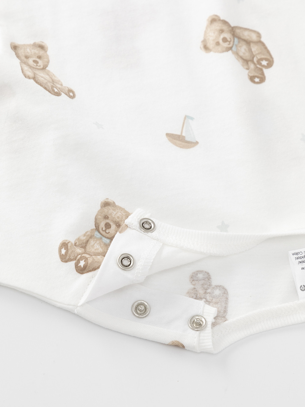 Боди для новорожденных, артикул: К 6294, цвет: сахар, фото 2