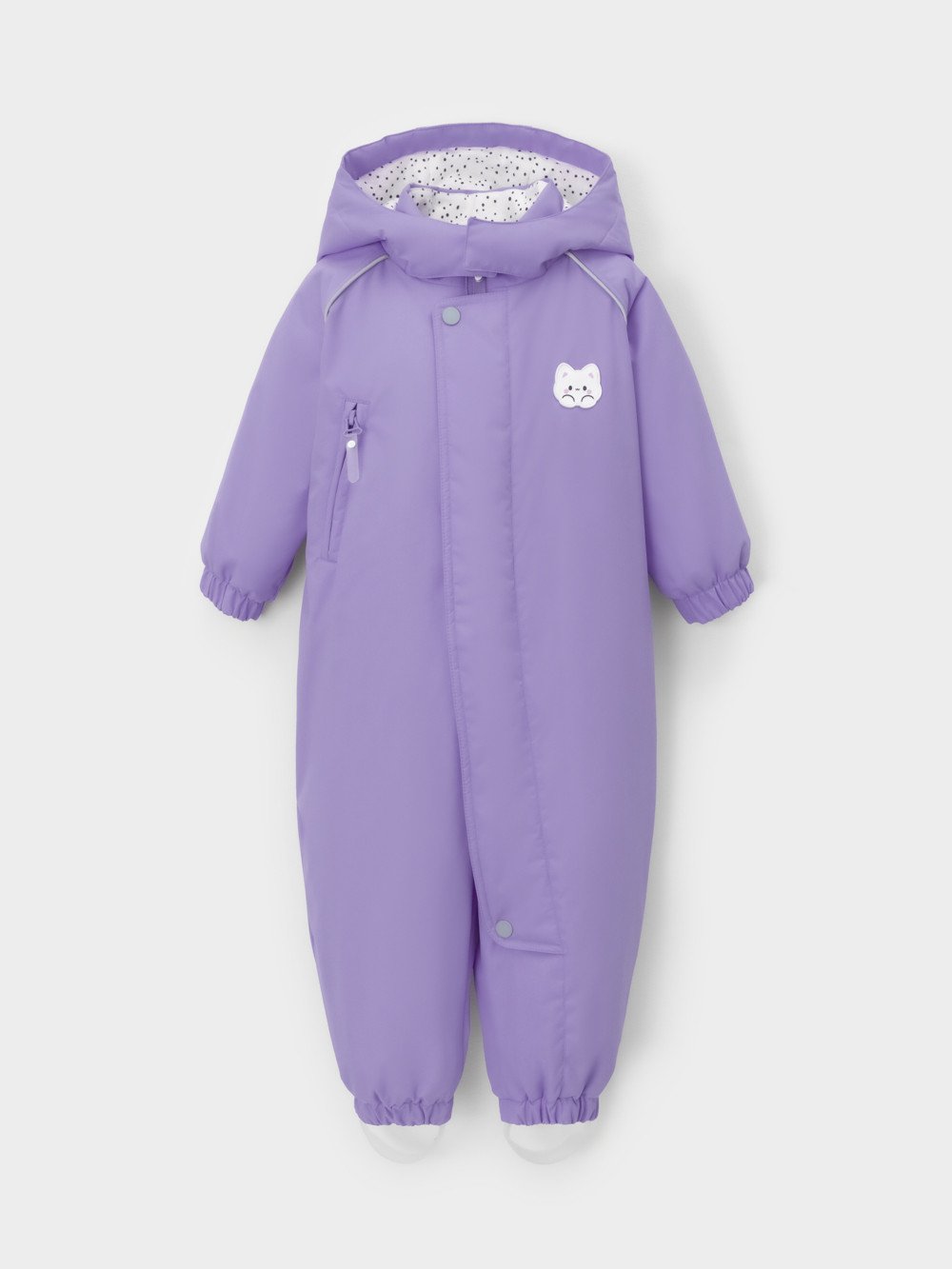 Комбинезоны утепленные для девочки, артикул: ВК 60086/13 Ал, цвет: фиолетовый, фото 2
