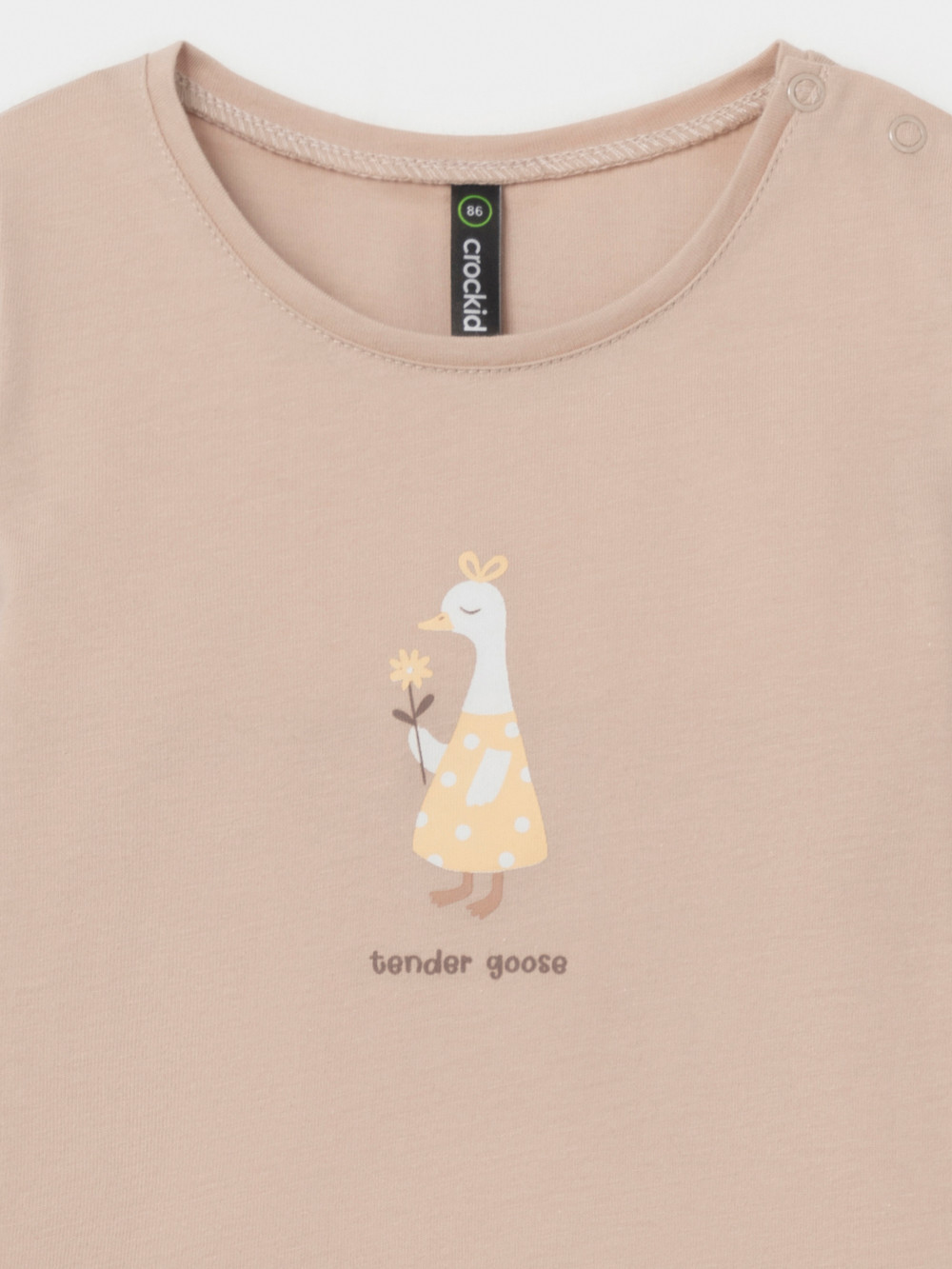 Лонгсливы для девочки, артикул: МП 303066, цвет: бежевый, фото 2