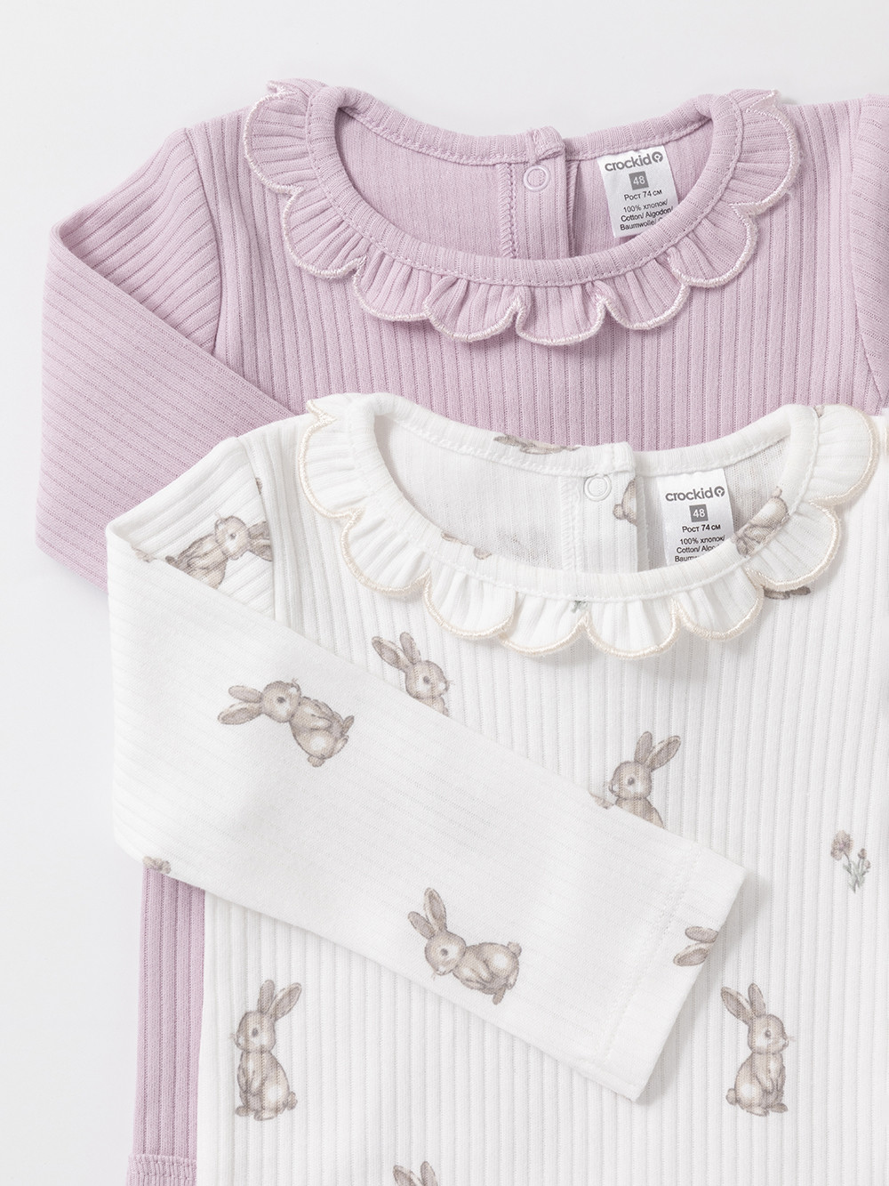 Боди для новорожденных, артикул: К 6554-2уп, цвет: розовый, фото 2