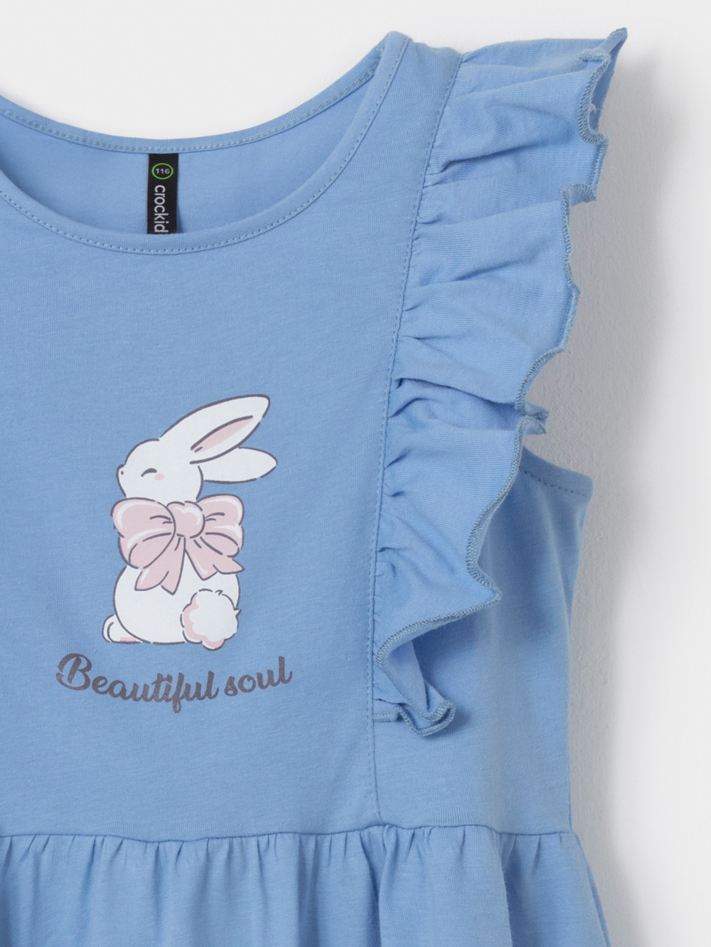 Платье для девочки, артикул: МП 5753, цвет: голубой, фото 2