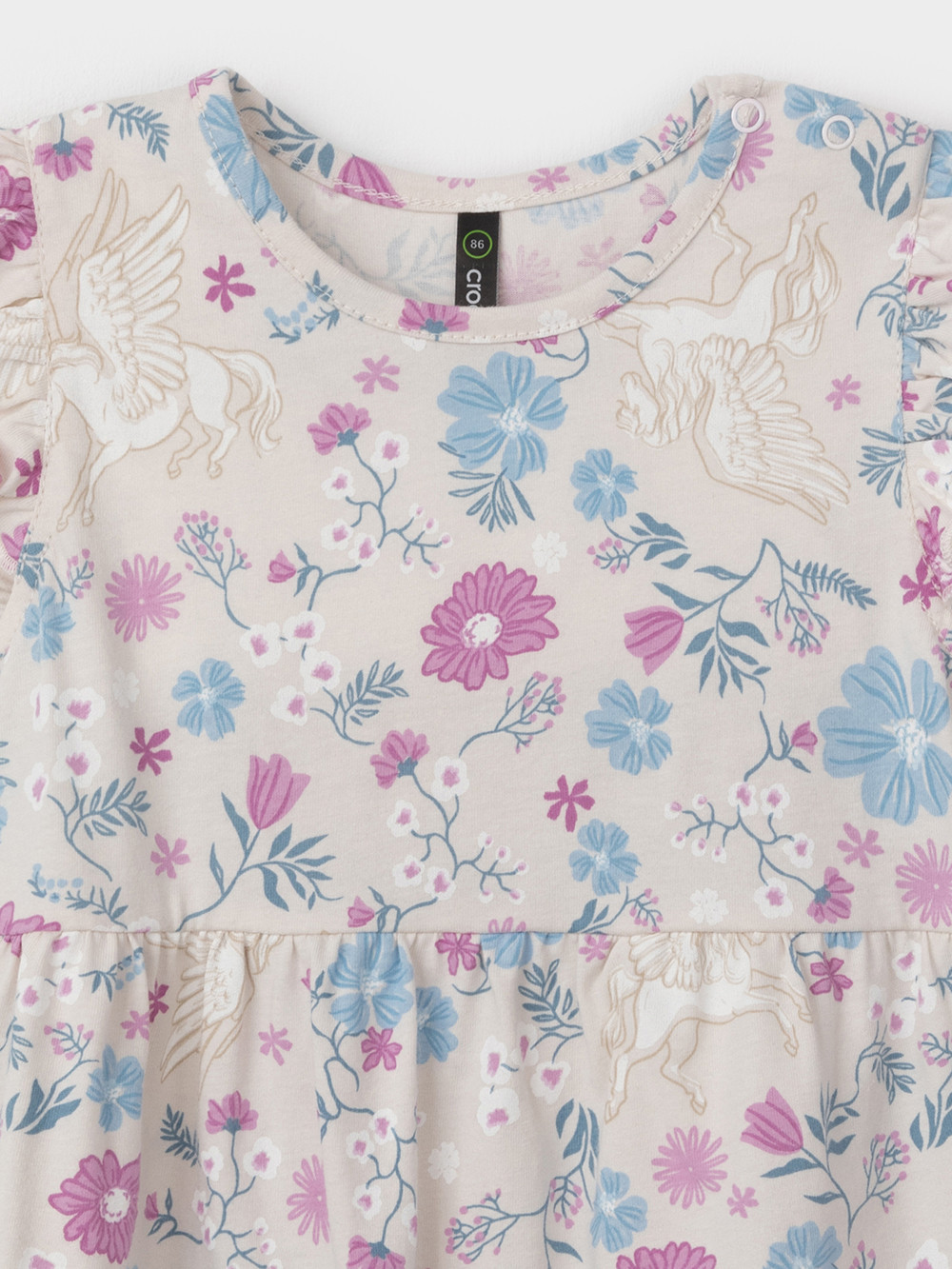 Полукомбинезон для девочки, артикул: КР 6462, цвет: светло-бежевый, фото 2