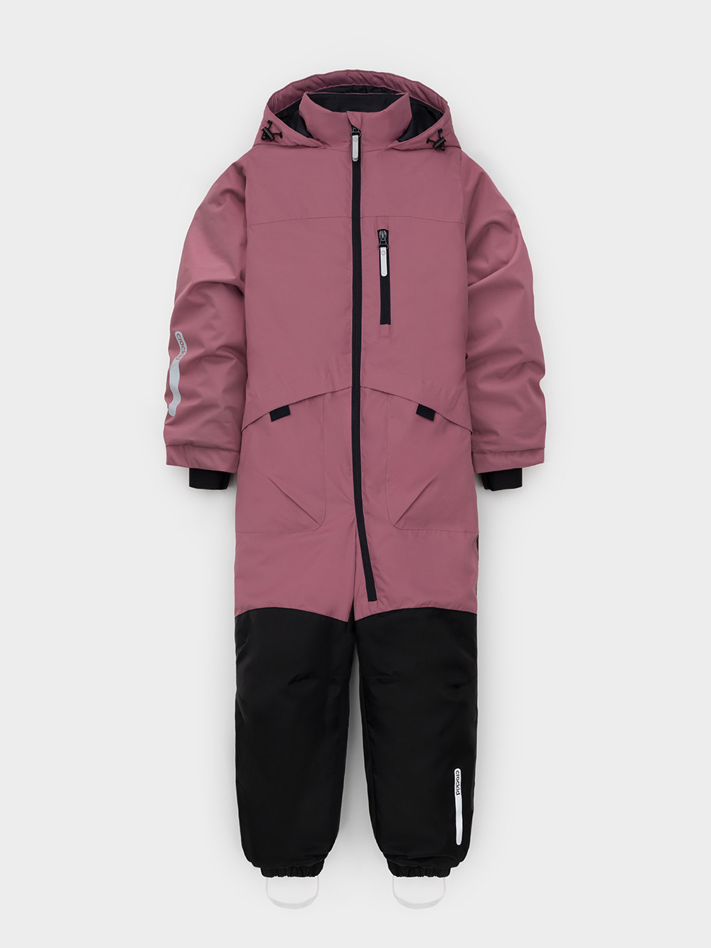 Комбинезоны утепленные для девочки, артикул: ВК 60137/1 ГР, цвет: бордовый, фото 2