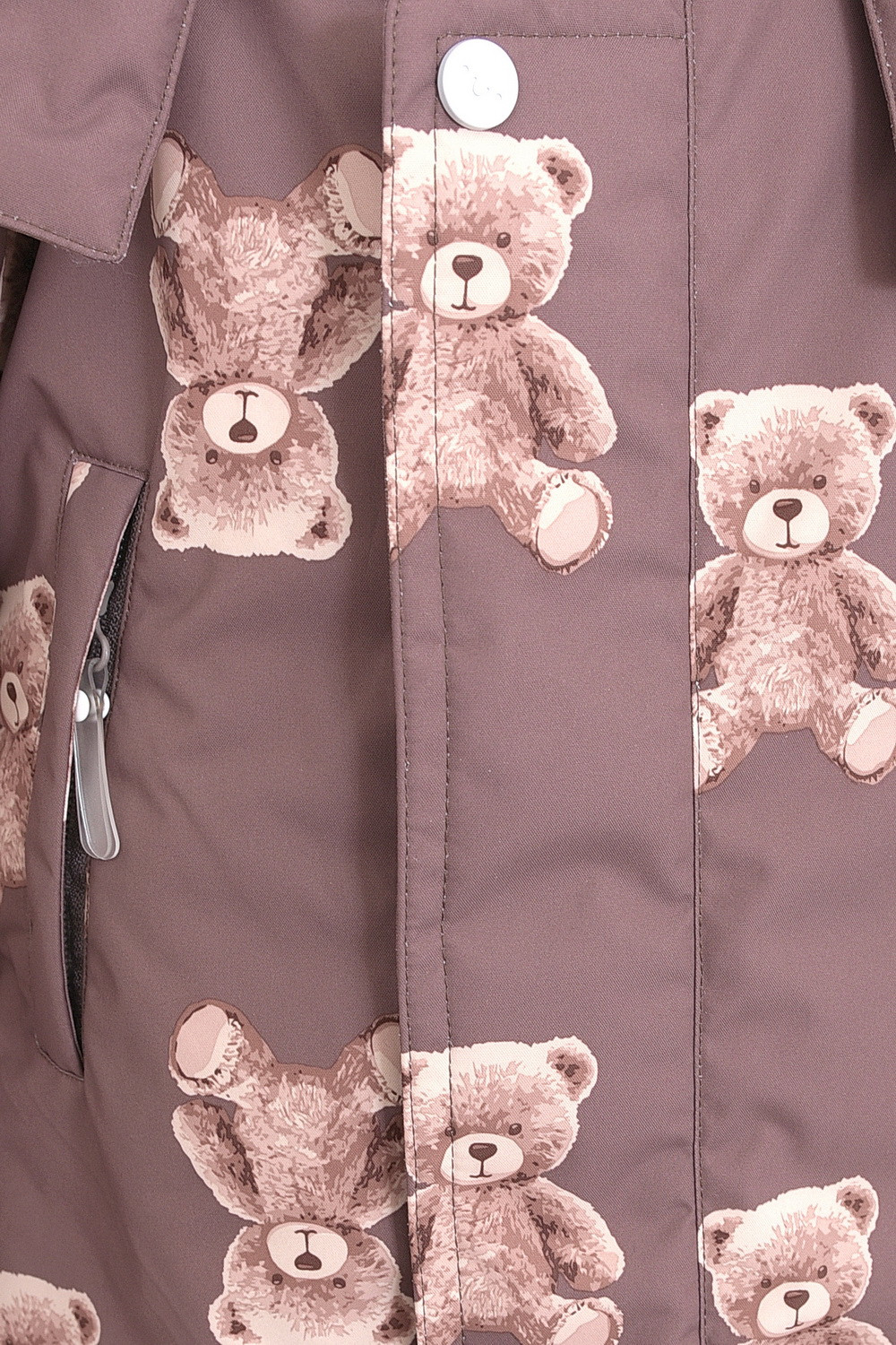 Комбинезоны утепленные для девочки, артикул: ВКП 60113/н/13 УЗГ, цвет: кофейный, фото 2