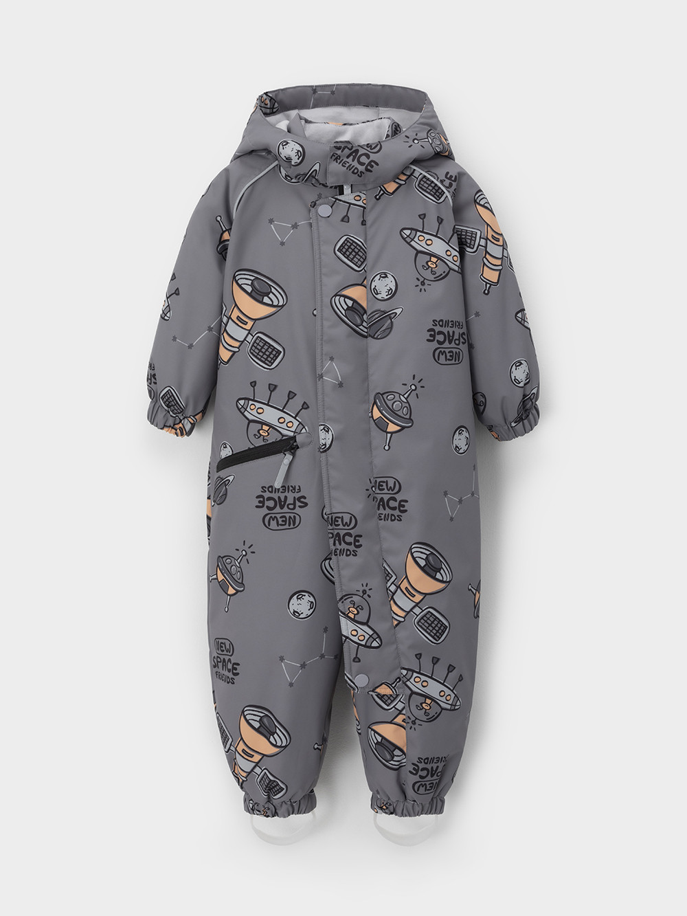 Комбинезоны утепленные для мальчика, артикул: ВК 60134/н/3 Ал, цвет: серый, фото 2