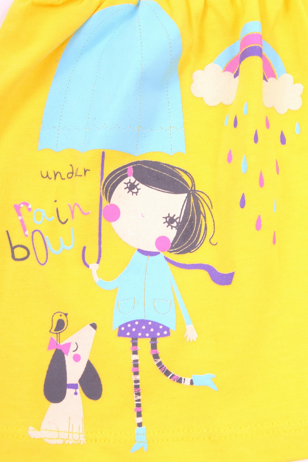 Платье для девочки, артикул: К 5756, цвет: ярко-желтый, фото 2