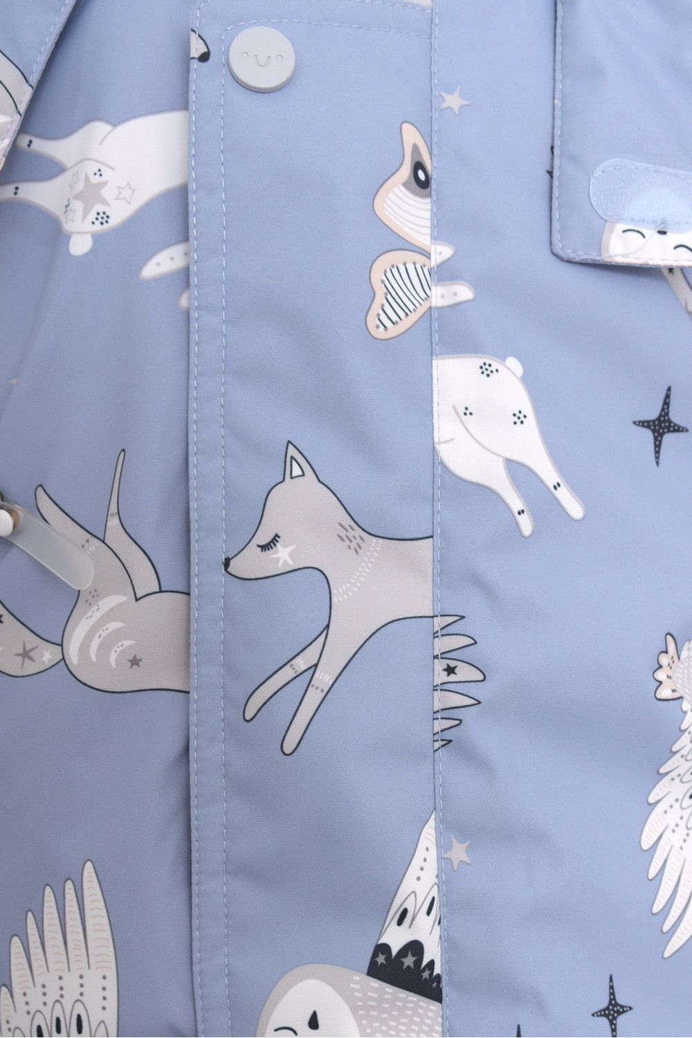 Комбинезоны утепленные для девочки, артикул: ВКП 60113/н/16 УЗГ, цвет: голубой, фото 2