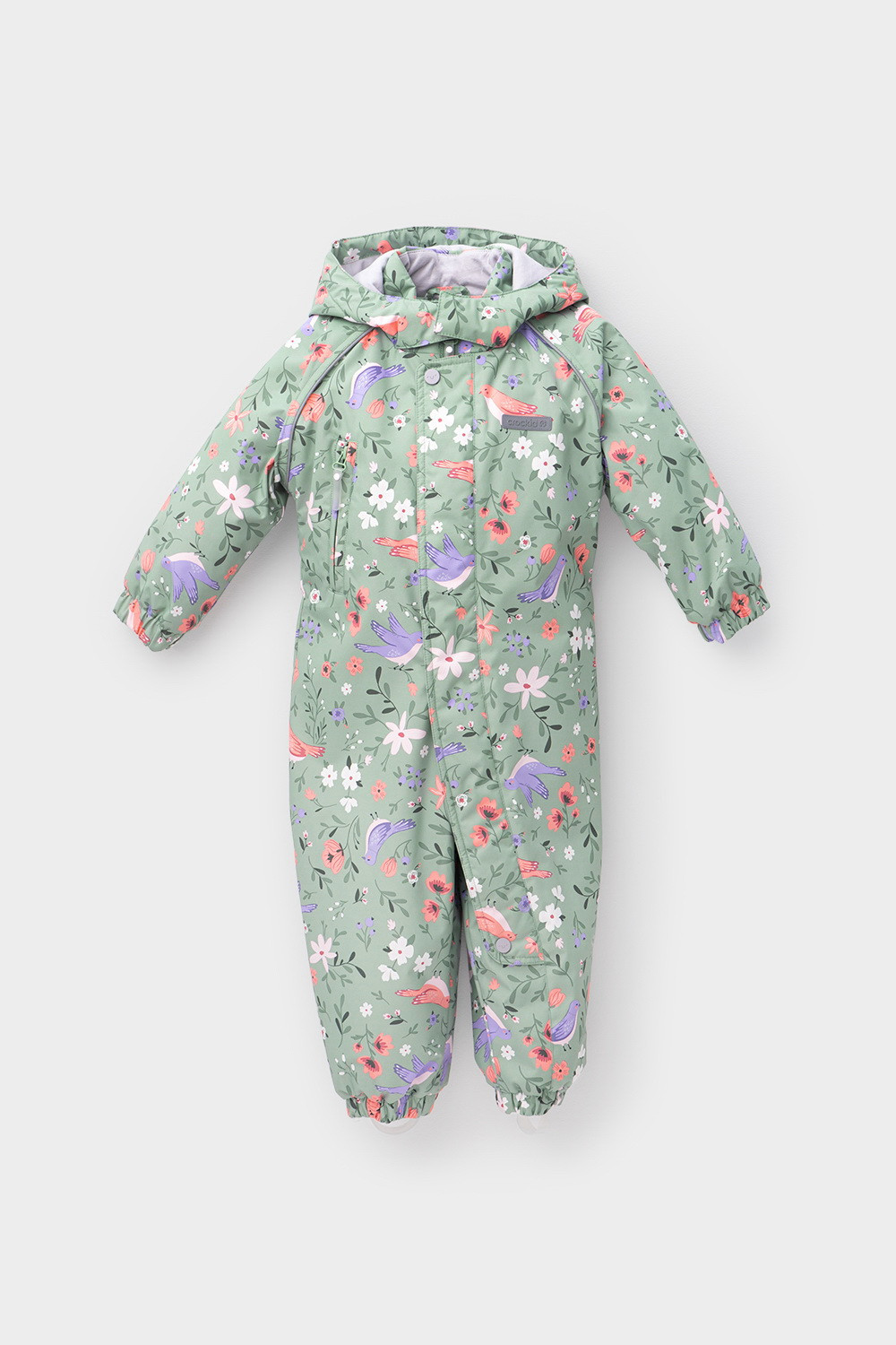 Комбинезоны утепленные для девочки, артикул: ВК 60085/н/1 УЗГ, цвет: зеленый, фото 2