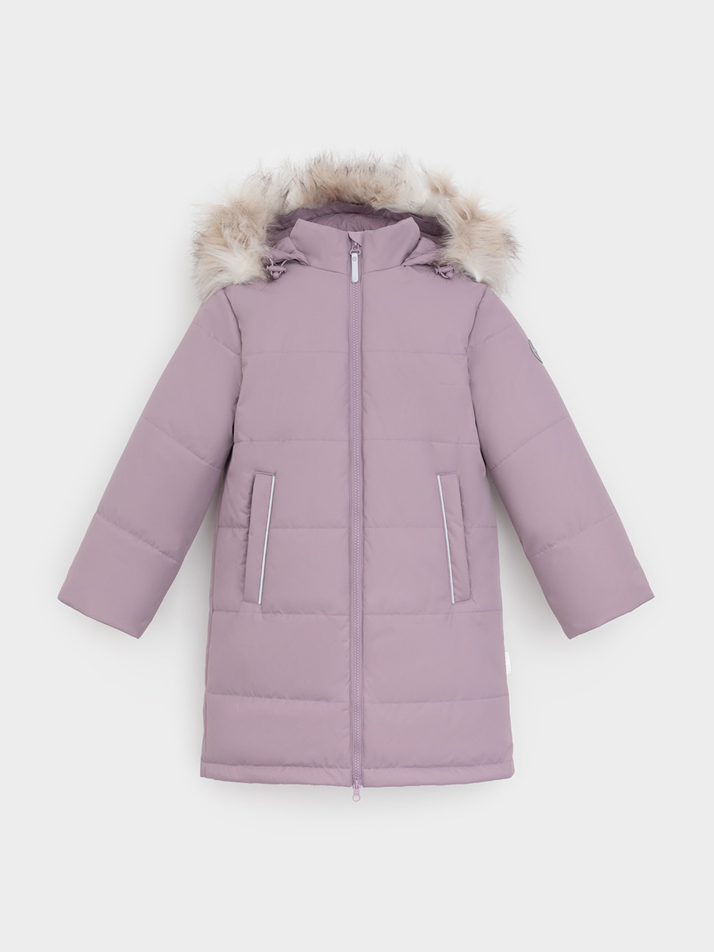 Пальто для девочки, артикул: ВК 38110/3 УЗГ, цвет: розовый, фото 2