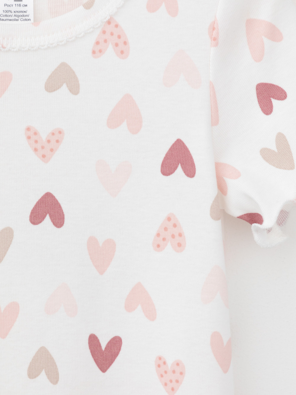 Ночная сорочка для девочки, артикул: К 1180, цвет: сахар, фото 2