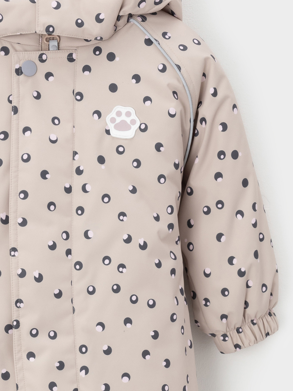 Комбинезоны утепленные для девочки, артикул: ВК 60138/н/2 УЗГ, цвет: бежевый, фото 3