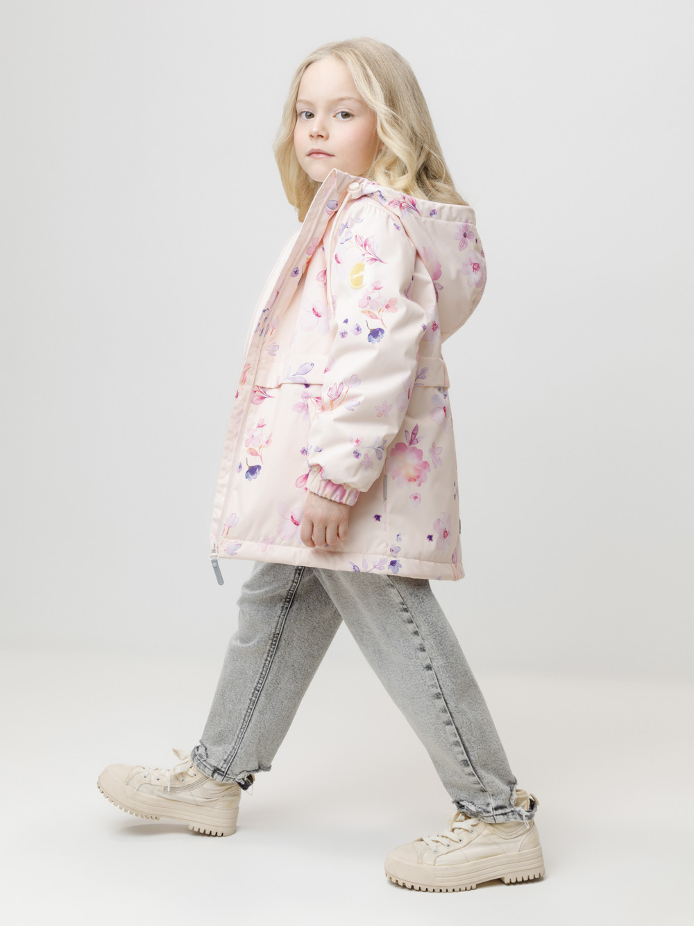 Куртка для девочки, артикул: ВК 32191/н/1 УЗГ, цвет: светло-розовый, фото 3